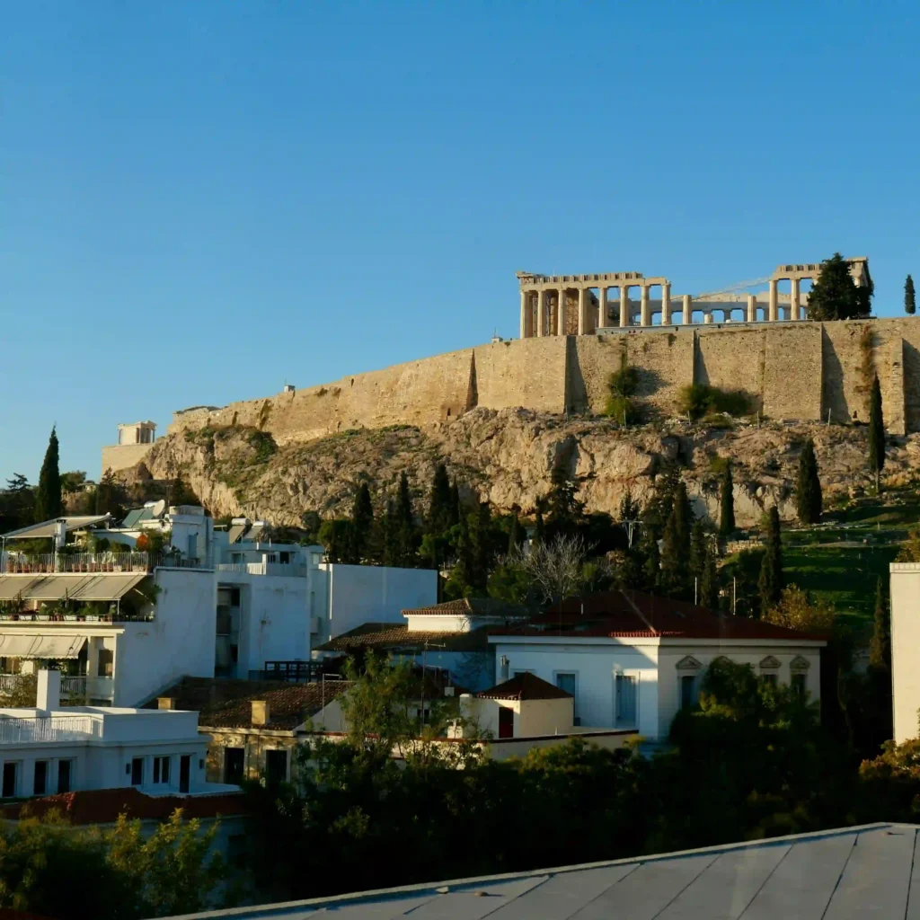 Koukaki and acropolis view